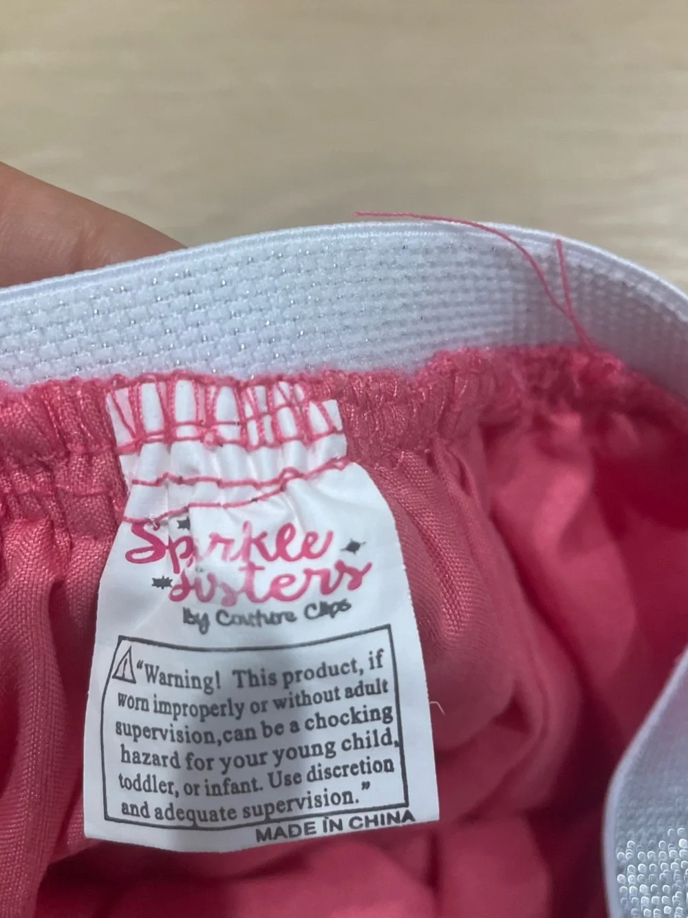 Girls Pink Rainbow Tulle Skirt with Elastic Waistband